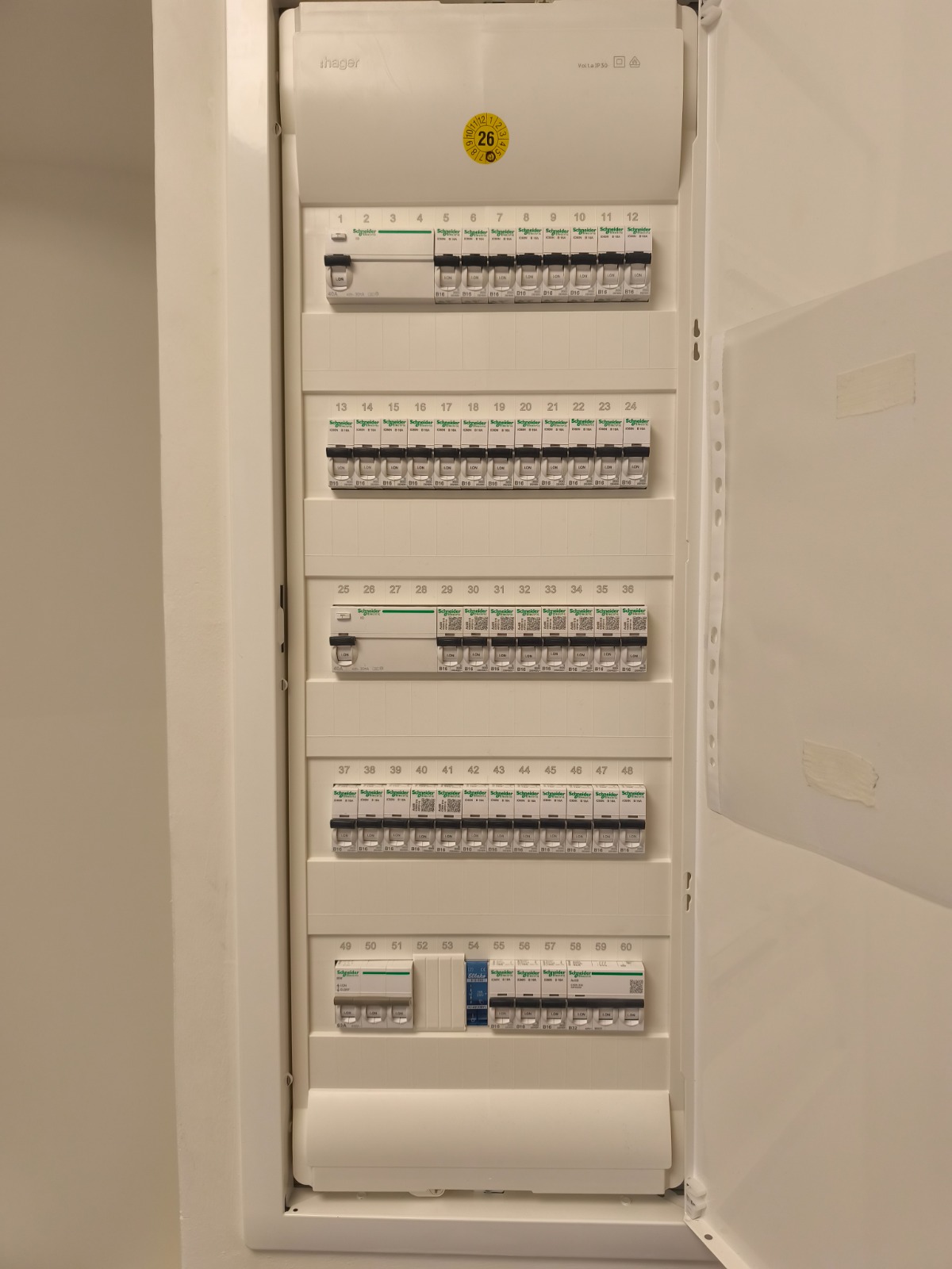 Hager Verteiler mit Sicherungsautomaten